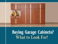 Buying Tips for Garage Cabinets in Denver