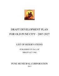 DRAFT DEVELOPMENT PLAN FOR OLD PUNE CITY - 2007-2027