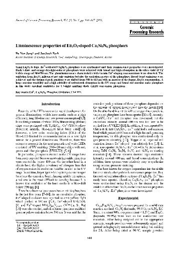 Luminescence properties of Eu2O3-doped Ca2Si5N8 phosphors