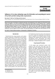 Influences of two-step calcinations upon the fabrication and ...