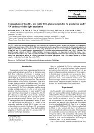 Comparision of Zn2TiO4 and rutile TiO2 photocatalysts for H2 ...