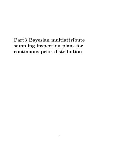 Multiattribute acceptance sampling plans - Library(ISI Kolkata ...