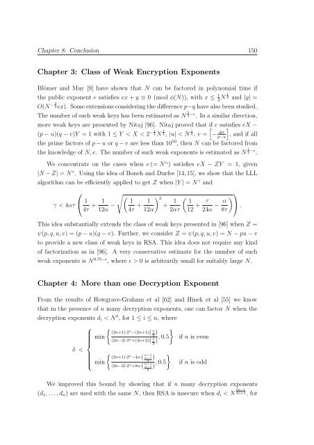 Cryptanalysis of RSA Factorization - Library(ISI Kolkata) - Indian ...