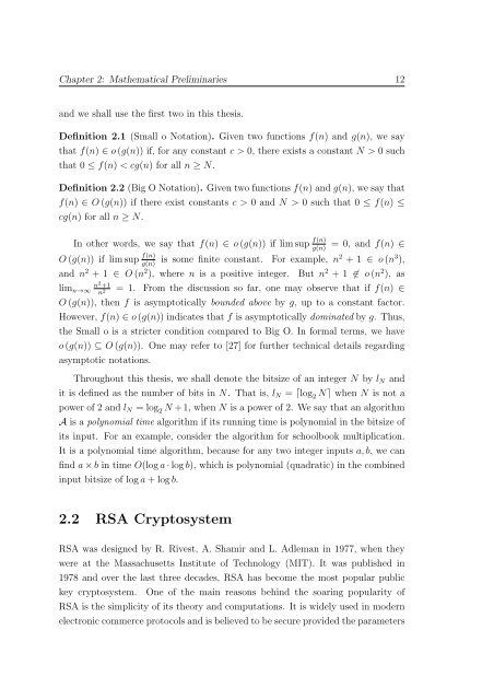 Cryptanalysis of RSA Factorization - Library(ISI Kolkata) - Indian ...