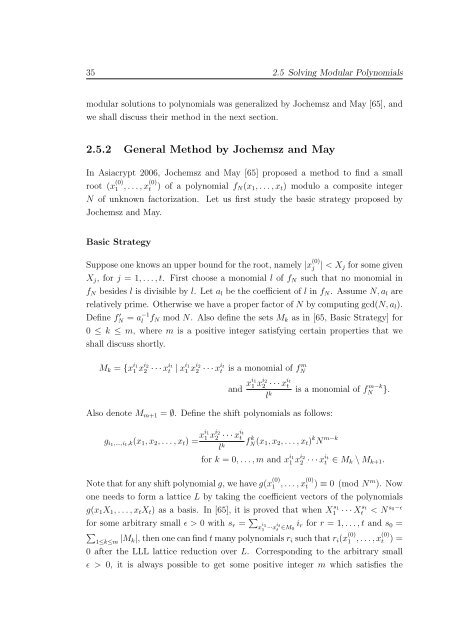 Cryptanalysis of RSA Factorization - Library(ISI Kolkata) - Indian ...