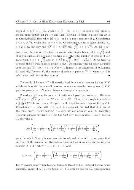 Cryptanalysis of RSA Factorization - Library(ISI Kolkata) - Indian ...