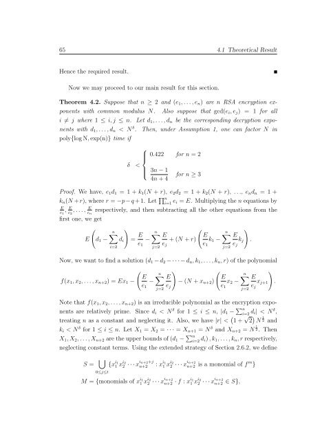 Cryptanalysis of RSA Factorization - Library(ISI Kolkata) - Indian ...