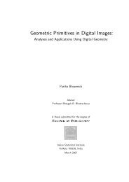 Geometric Primitives in Digital Images: - Library(ISI Kolkata) - Indian ...