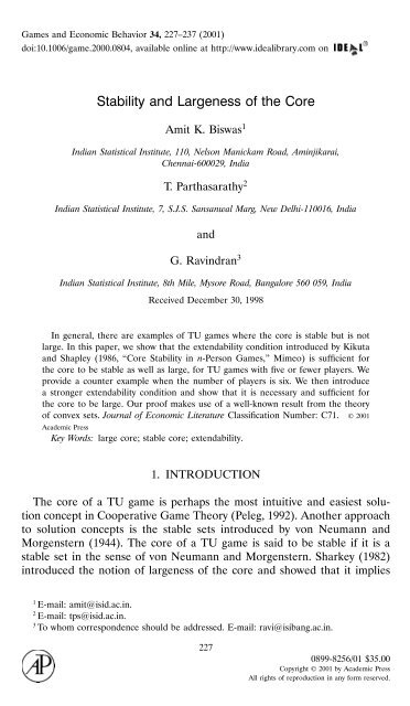 stability and largeness.pdf - Library(ISI Kolkata) - Indian Statistical ...