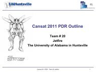 CanSat 2011 Preliminary Design Review (pdf) - Space Hardware ...