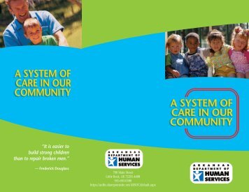 System of Care Brochure - Arkansas Department of Human Services