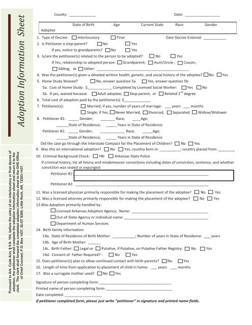 Adoption Information