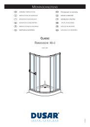 MONTAGEANLEITUNG CLASSIC RUNDDUSCHE RD-C - Dusar