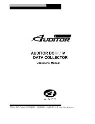 Auditor III & IV Operation Manual - Aimco-solutions.com