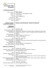 Curriculum Vitae - Università degli studi di Parma