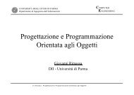 Progettazione e Programmazione Orientata agli Oggetti - Computer ...