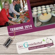 Genießerhof: TERMINE 2014
