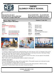 GNEWS Term 1 Week 11 11.4.13 - Glenroy Public School