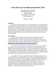 Home Sales near Two Massachusetts Rail Trails - Bruce Freeman ...