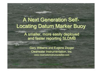 A Next Generation Self- Locating Datum Marker Buoy - Ifremer