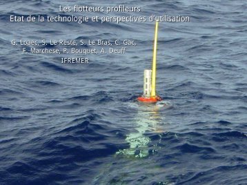 Les flotteurs profileurs - Ifremer