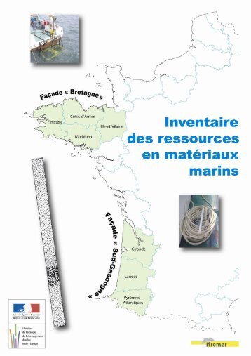 Inventaire des ressources en matÃ©riaux marins - ifremer