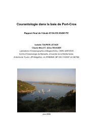 Courantologie dans la baie de Port-Cros - ifremer