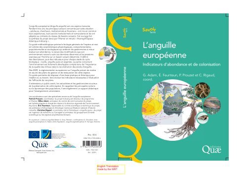 L'anguille europÃ©enne, indicateurs d'abondance et de ... - ifremer