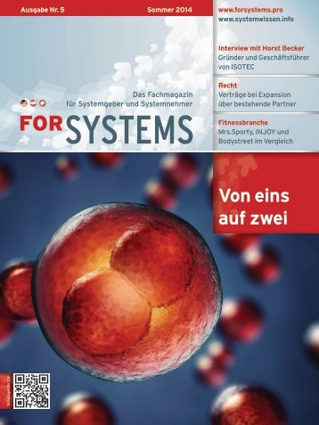 forSYSTEMS Sommer 2014