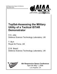 TopSat-Assessing the Military Utility of a Tactical ISTAR Demonstrator