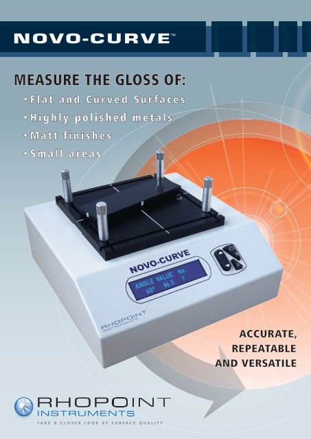 NOVO-CURVE MEASURE THE GLOSS OF