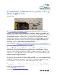 JSB Market Research: Automated External Defibrillator Market 