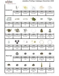 Jewellery Findings Catalogue November 2009 - Ribtex