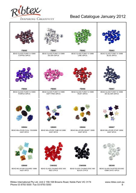 Bead Catalogue 01-01-12 - Ribtex