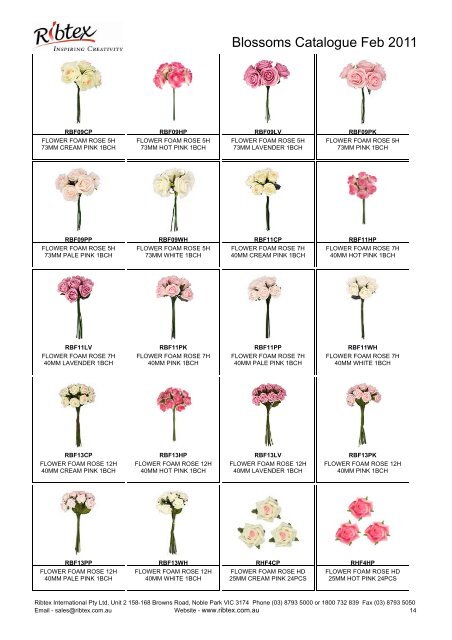 Blossoms Catalogue Feb 11 - Ribtex