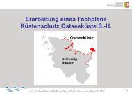 Erarbeitung eines Fachplans Küstenschutz Ostseeküste S.-H.