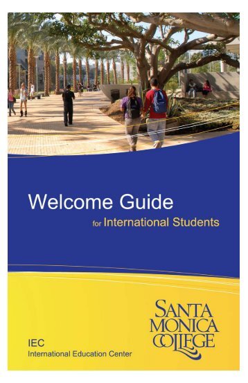 Welcome Guide for International Students - Santa Monica College