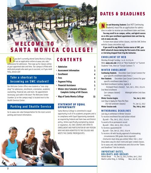 2012_Winter_Schedule - Santa Monica College