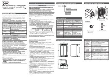 Manual de instalaciÃ³n y mantenimiento - SMC