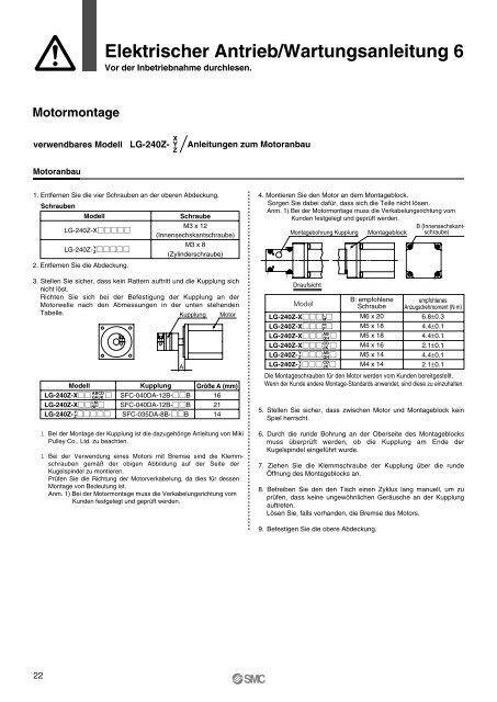 Elektrischer Antrieb / 3-Achs-P&P-System - SMC