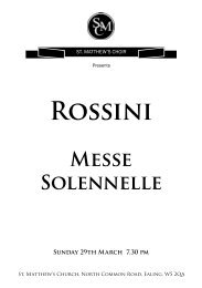 Rossini - St Matthew's Choir