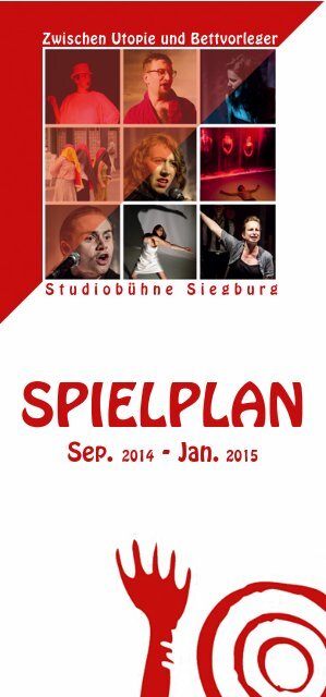 Spielplan Studiobühne Sep. ´14 - Jan ´15