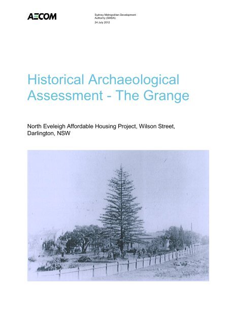 Historical Archaeological Assessment - SMDA - NSW Government