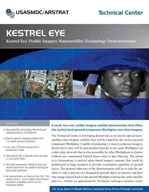 KESTREL EYE - Space and Missile Defense Command - U.S. Army