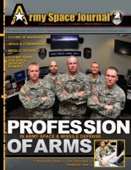 Spring 2011 - Space and Missile Defense Command - U.S. Army