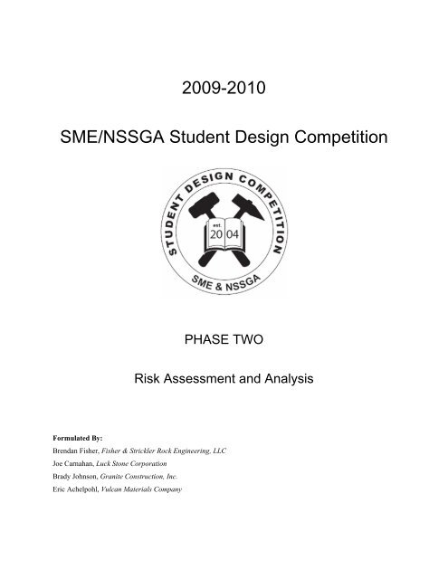 2009/2010 Stage 2 Problem Statement - SME
