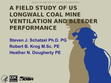 a field study of us longwall coal mine ventilation and bleeder ... - SME