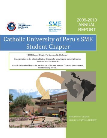 Catholic University of Peru's SME Student Chapter