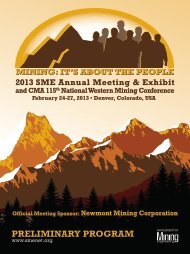 Annual Meeting Preliminary Program - Full Brochure (PDF) - SME