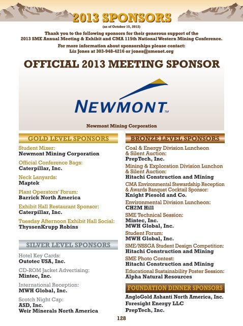 Annual Meeting Preliminary Program - Full Brochure (PDF) - SME